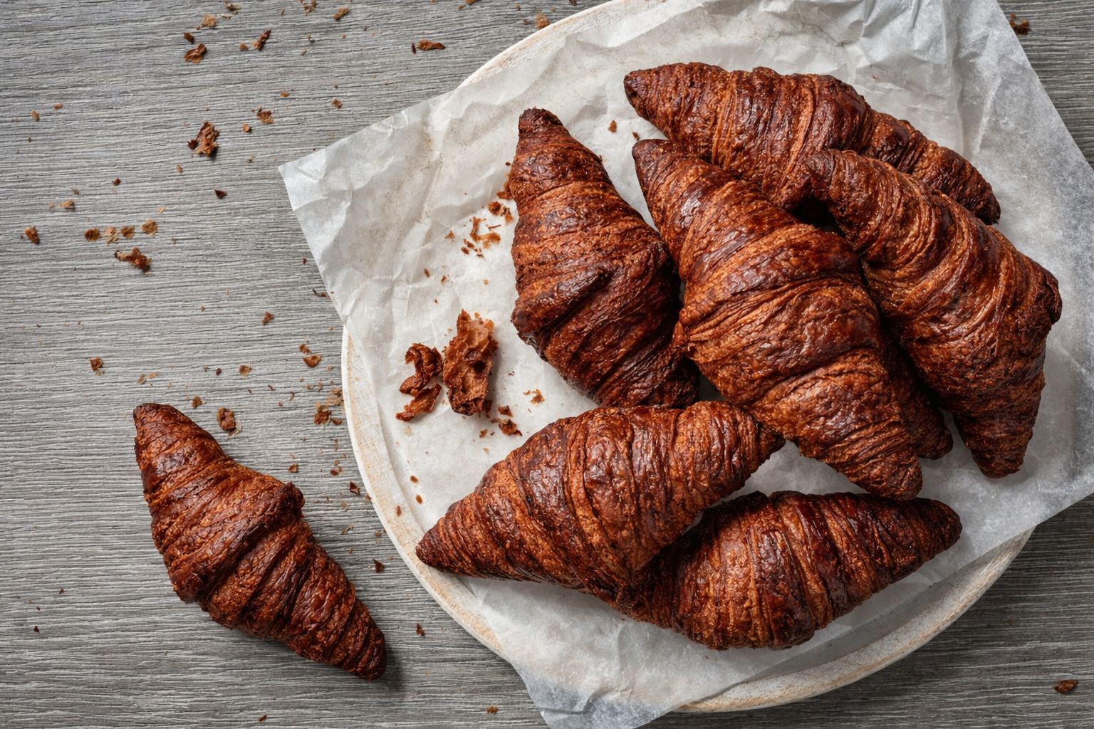 كرواسون زعتر كيتو/Keto Zaater Croissant